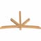Ekena Millwork Alberta Smooth Timber Gable Bracket, Western Red Cedar, 72"W x 45"H x 3 1/2"D x 3 1/2"F, 15/12 Pitch GBW072X45X0404ALB00SWR - alternate 2